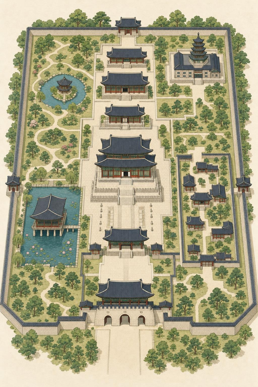 경복궁 관광지도