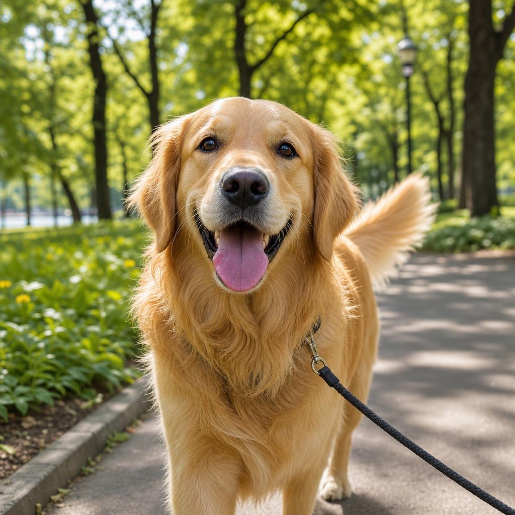 산책 20분 만에 이 표정. 행복은 가까이에 🐾